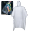 Poncho Capa de Chuva com Capuz Impermevel para Emergencia Adulto em Pvc Transparente Camping e Pesca
