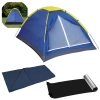 Kit Barraca 2 Pessoas Iglu Mor Coluna D gua 300mm + Saco de Dormir Solteiro + Isolante Trmico