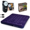 Kit Colcho Inflvel Casal King + Bomba de Ar Recarregavel Via Usb Portatil