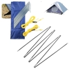 Conjunto Estacas Espeques para Camping + Conjunto Varetas de Reposio para Barraca Luna 8 Pessoas Mor