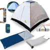 Kit Camping Barraca Atena 3 Pessoas + Saco de Dormir Extenso Travesseiro + Isolante Trmico 1,80 M