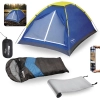 Kit Barraca Iglu 2 Pessoas + Saco de Dormir Viper + Isolante T�rmico 1,80 M Camping e Pesca