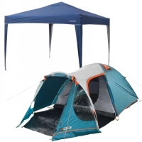 Kit Tenda Trixx 3x3 e Barraca Indy Gt para 3/4 Pessoas Ntk