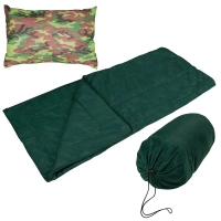 Saco de Dormir Camping + Travesseiro Almofada Mor