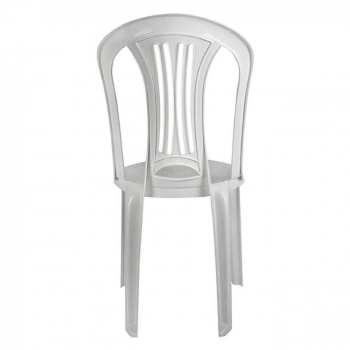 Kit Mesa Plstica Desmontavel 90cm + 4 Cadeiras Bistr em Plstico Branca