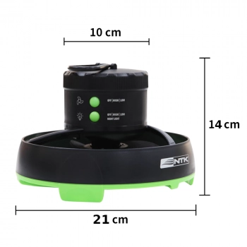 Mini Ventilador de Mesa Porttil com Lanterna Recarregvel Usb