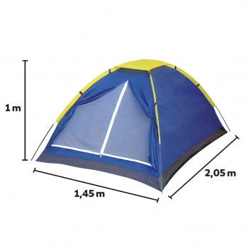 Kit Barraca Camping Iglu 2 Pessoas + Colcho Inflvel Casal + Lona 3x3m