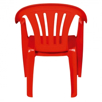 Cadeira Poltrona Vermelha em Plstico Suporta At 182 Kg Mor