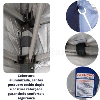 Kit Tenda Trixx 3x3 e Barraca Indy Gt para 3/4 Pessoas Ntk