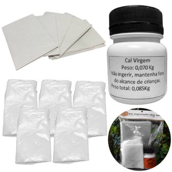 Shit Tube Pote Coletor Porta Dejeto 1 Litro + Kit Reposio
