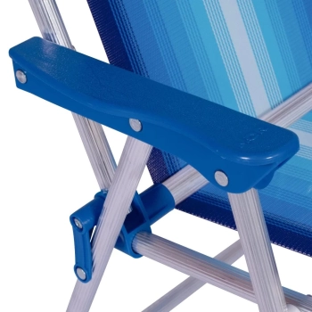 Kit Cooler 6 L Preto + Garrafa Termica Mini + Cadeira Azul Infantil Parques / Lanches