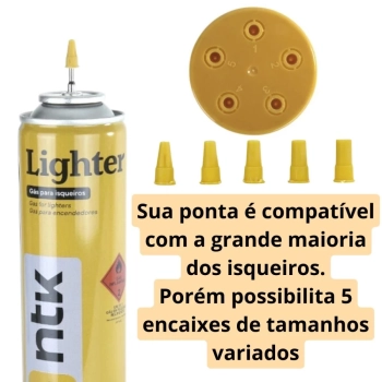 Kit Desengripante Lubrificante Camp Lub + Gas para Isqueiros Lighter Ntk