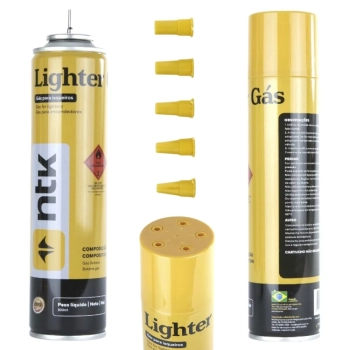 Kit Desengripante Lubrificante Camp Lub + Gas para Isqueiros Lighter Ntk