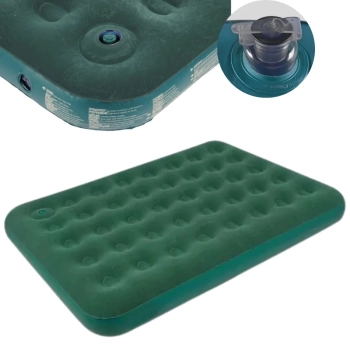 Colchao Inflvel Casal Kala com Inflador de Pe Camping Pesca Verde