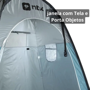 Kit Barraca Banheiro Pop Up + Vaso Sanitrio Porta Potti 24 L Ecocamp + Pia Lavatrio Porttil 17l
