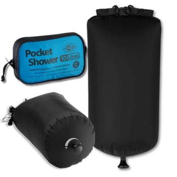 Kit Barraca Banheiro Portatil Trocador Pampa Nautika + Ducha Chuveiro Pocket Shower
