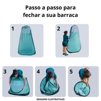 Kit Banheiro Porttil Vaso Sanitrio Compacto Ecocamp Light 15 L + Trocador Pop Up Nautika