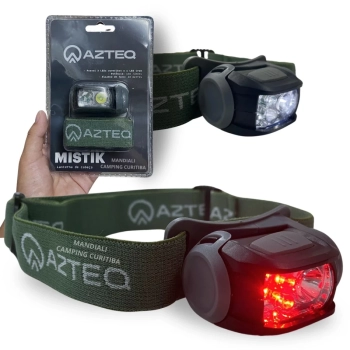 Lanterna de Cabea Mistik Azteq com Luz Vermelha 140 Lmens Iluminao em Dois Sentidos