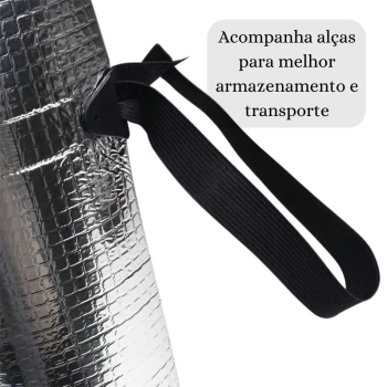Colchonete Isolante Trmico Eva Aluminizado Silver Bel 1,80 Metros para Camping Trilha
