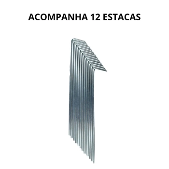 Conjunto Estacas Espeques para Barraca e Tenda Camping