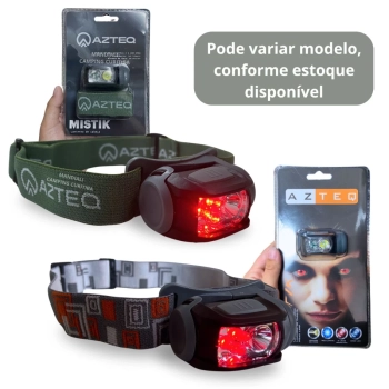 Kit Saco de Dormir Xtreme Sarcfago -5c  +15c + Lanterna de Cabea Mistik Azteq Luz Vermelha Camping Pesca