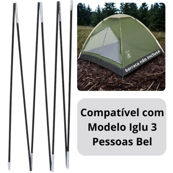 Vareta de Reposio Barraca Iglu 3 Pessoas Bel 1 Unidade Acampamento e Trilha