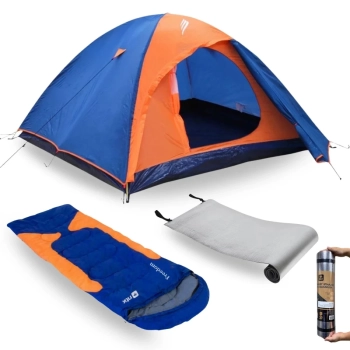 Kit Barraca Falcon 3 Pessoas 1000 Mm + Saco de Dormir -3,5c  1,5c + Isolante Trmico 1,80 M