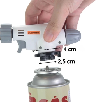 Ma�arico Flame Gun com Igni��o Autom�tica + 2 Cartuchos de G�s 227g