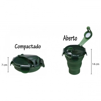 Kit Cozinha 8 Peas Camping com Pote Compact + Copo Compact + Talheres + Kit Panela