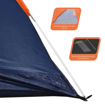 Barraca Panda 2 Pessoas Ntk Coluna D gua 600mm Ntk para Camping e Pesca