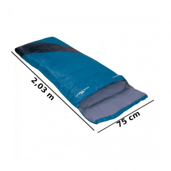 Saco de Dormir Liberty Envelope 4c a 10c Azul com Preto