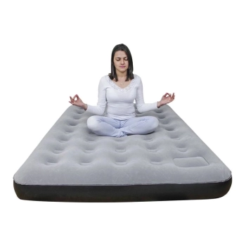 Colch�o Infl�vel Casal Fit Ecologic com Inflador Acoplado Camping Pesca