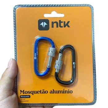 Kit Manta Trmica Aluminizada para Emergncia + Par de Mosqueto + Paracord Corda 10 M Preta