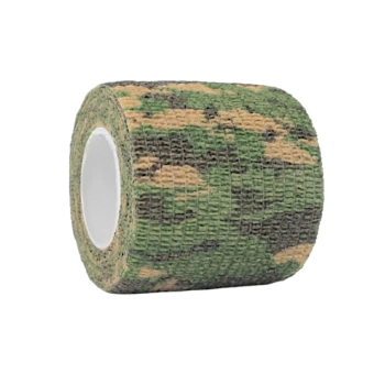 Fita Adesiva Bandagem Elastica Camo Tape Camuflada Verde