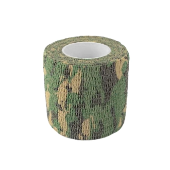 Fita Adesiva Bandagem Elastica Camo Tape Camuflada Verde