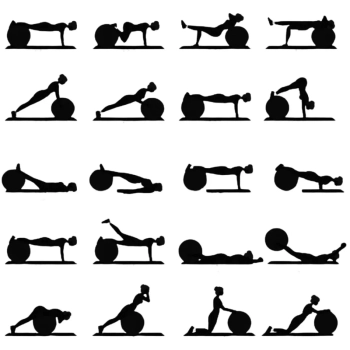 Bola Suia de Pilates Premium Anti Estouro 55 Cm Roxa + Mini Bomba Treino Academia Yoga Exercicios